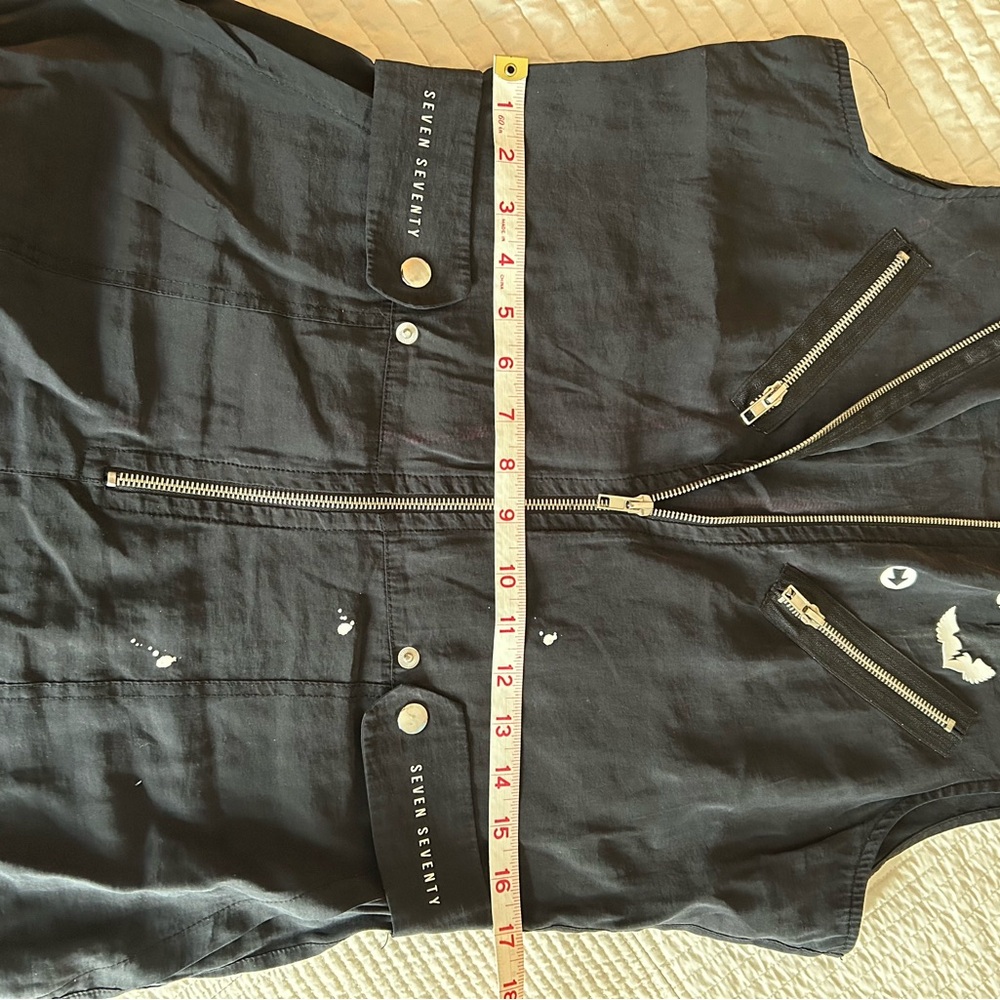 Seven Seventy Black Sleeveless zipper jumpsuit - Picture 9 of 16
